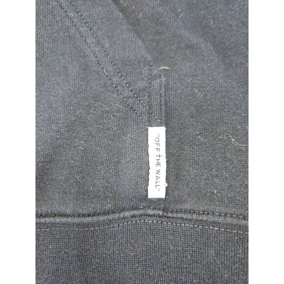 Vans "Off The Wall" Hoodie Small Black Hooded Sweatshirt - Picture 8 of 9